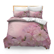 Printed Comforter Cover Set King Size Cherry Blossom Petals Plant Tree Blossom Nature