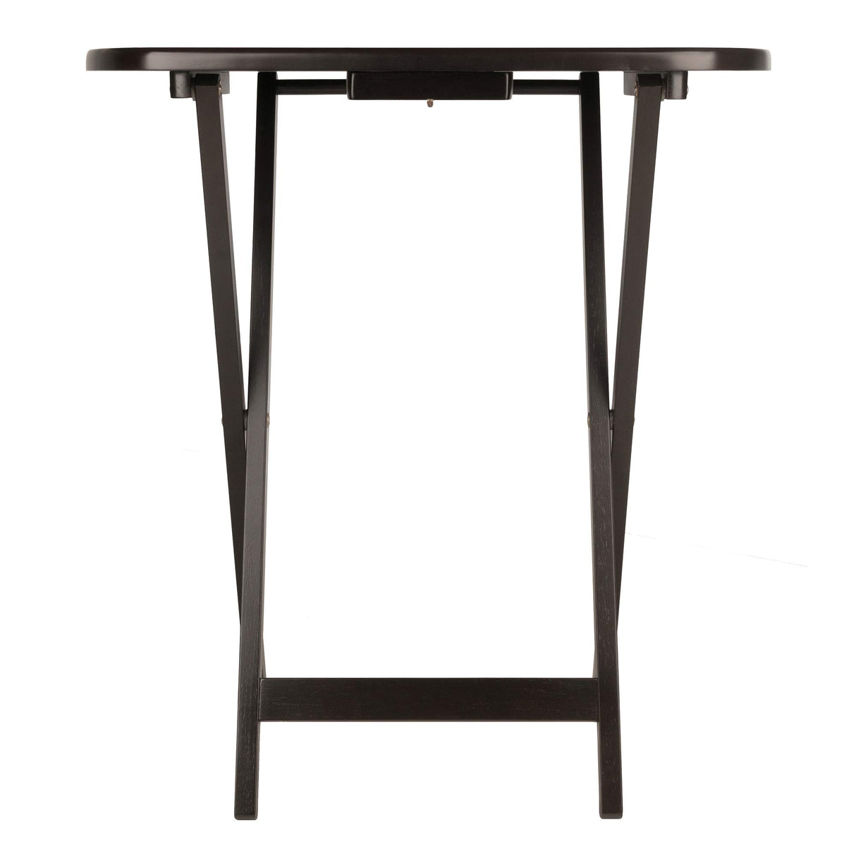 Cade Snack Table, Coffee, 15.75D x 23.62W x 25.43H in