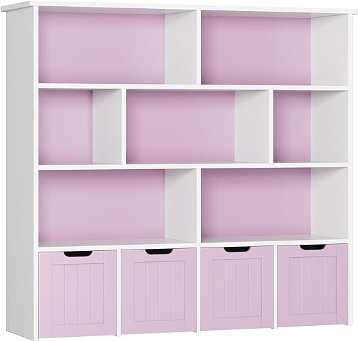 Toy Storage Organizer, Large Toy Organizers and Storage with 4 Movable Drawers