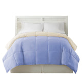 The Urban Port Genoa King Size Box Quilted Reversible Comforter, Blue