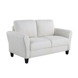 Solutions Watford Loveseat with Rolled Arms, Oyster