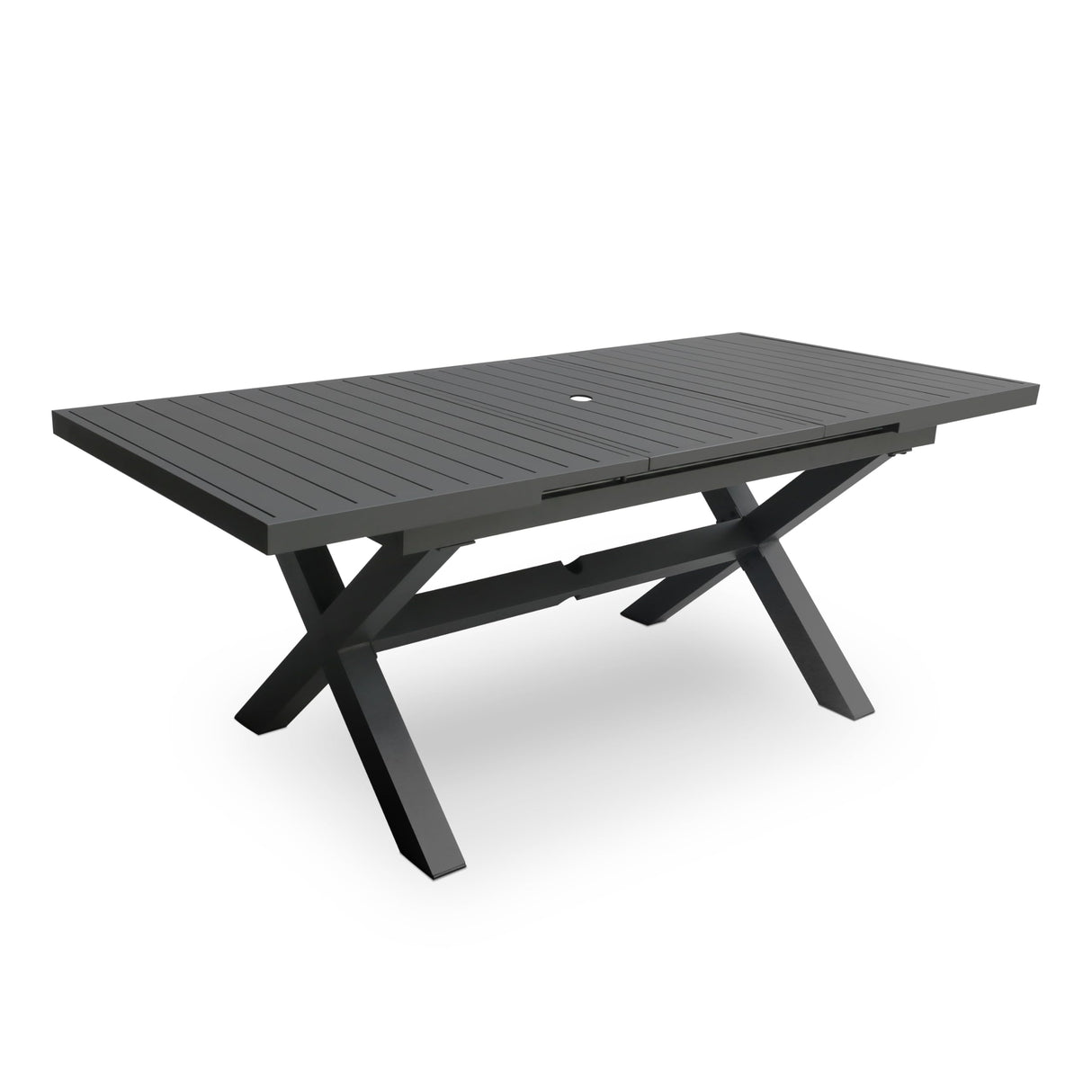 Expandable Patio Dining Table 83'' Outdoor Extendable Rectangle Dining Table