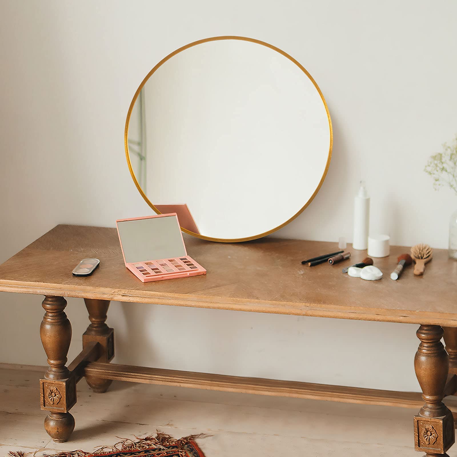 Round Mirror 20 inch Circle Mirrors for Wall Mounted Decorative for Bathroom, Bedroom