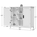 Storage Cabinet with 2 Doors and 4 Storage Shelves, Credenza Buffet Cabinet