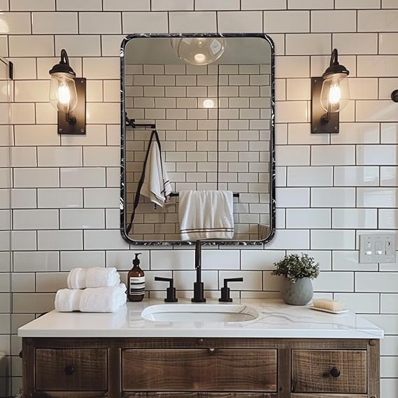 Bathroom Mirror, Bronze Wall Mirror, Bronze Vanity Mirror