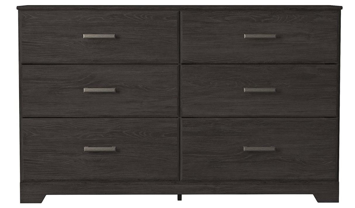 Belachime 6 Drawer Dresser, Black