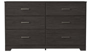 Belachime 6 Drawer Dresser, Black