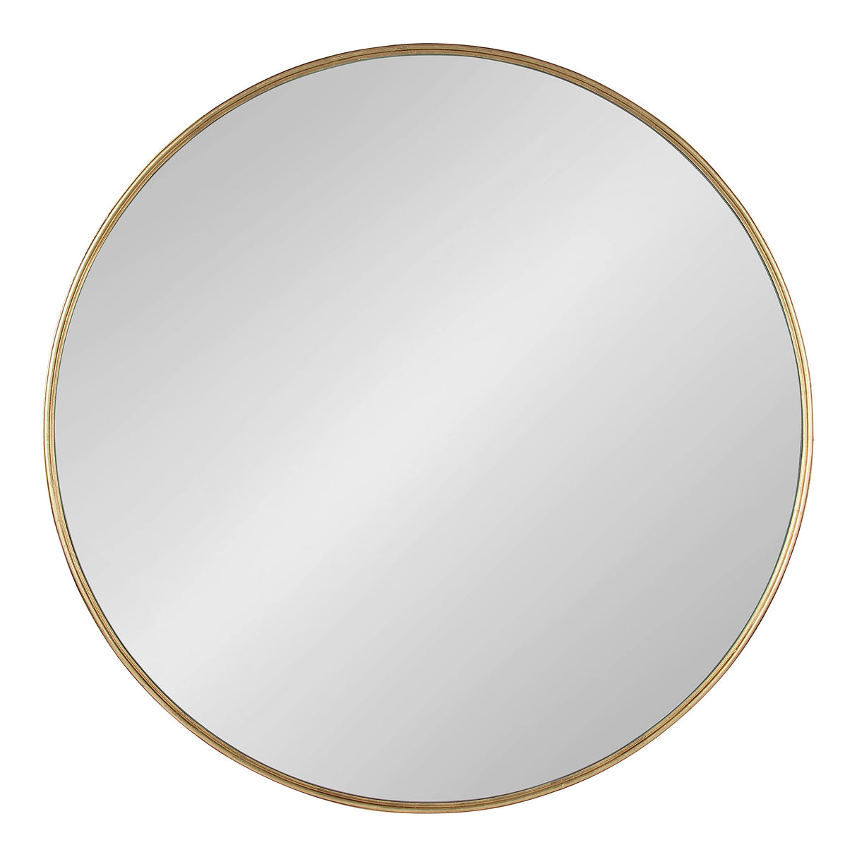 Caskill Glam Wall Mirror, 36 Inch Diameter, Gold, Chic, Circular Mirror for Wall Decor