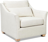 Ada 83" Flared Arm Contemporary Sofa with Lumbar Pillows