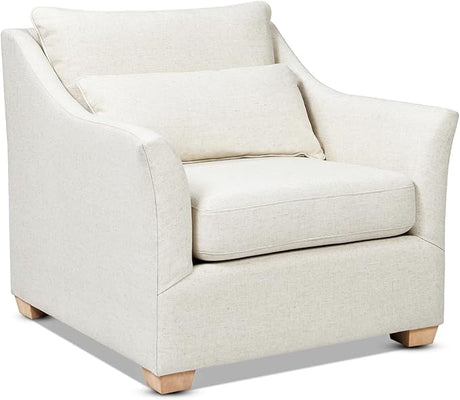 Ada 83" Flared Arm Contemporary Sofa with Lumbar Pillows