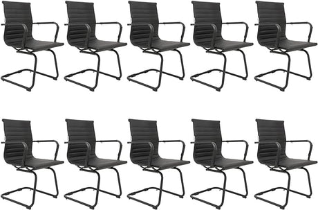 Conference Room Chairs Set of 6, 6 Pack Modern Office Guest Chairs