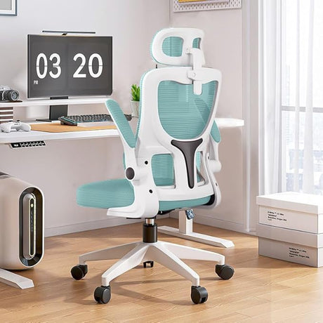 Ergonomic Mesh Office Chair Computer Desk Chair with FILP up Armrest Gaming Chair