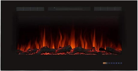 Electric Fireplace 74 Inches Fireplace Recessed