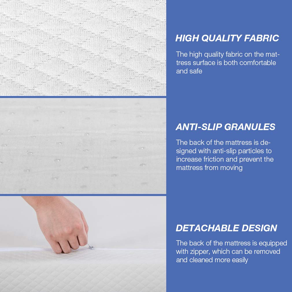 6/8/10/12 inch Gel Memory Foam Mattress for Cool Sleep & Pressure Relief