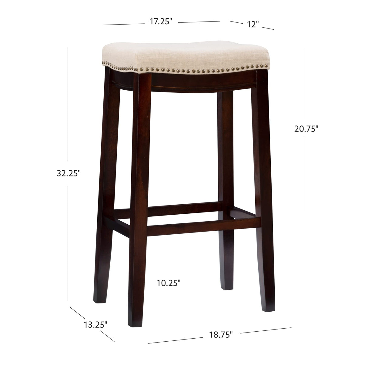 Harper Stool Fabric Top