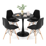 Kitchen Table Chairs Set of 4 - Dinette Table Set with 32” Round Table and Dining Chairs,