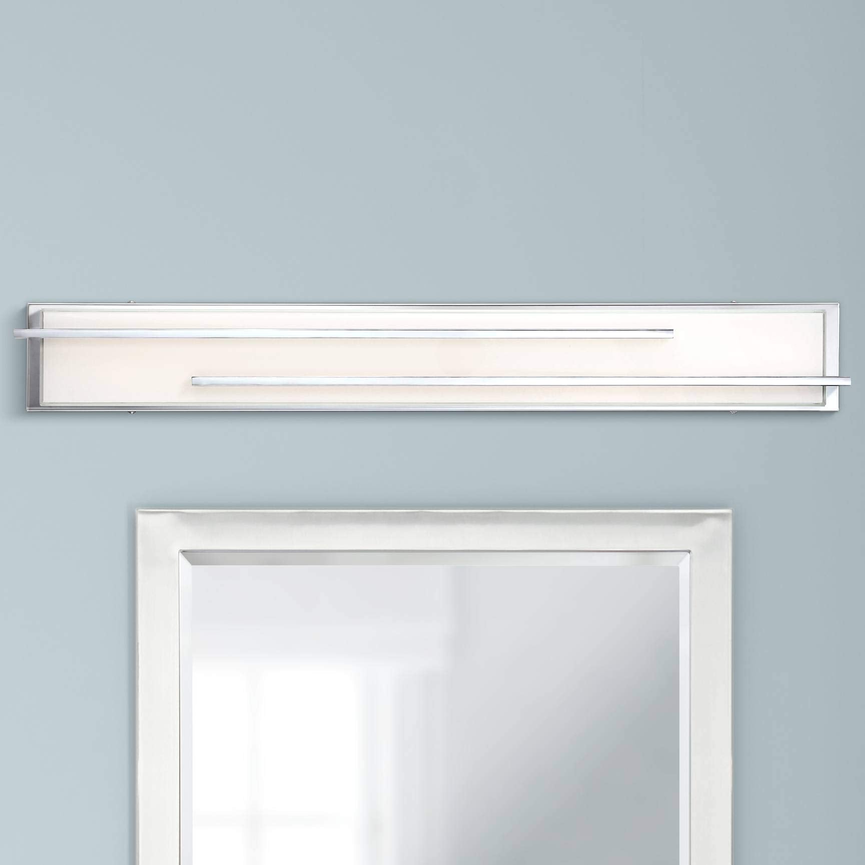 Jada Modern Wall Mount Light LED Chrome Silver Hardwired 33 3/4" Wide Light