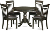 HLCA5-CAP-C 5 Piece Dinette Set for 4 Includes a Round Dining Room