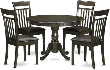 HLCA5-CAP-C 5 Piece Dinette Set for 4 Includes a Round Dining Room