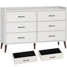 Drawer Dresser Quick Install, 6 Wooden Drawers Storage Dresser