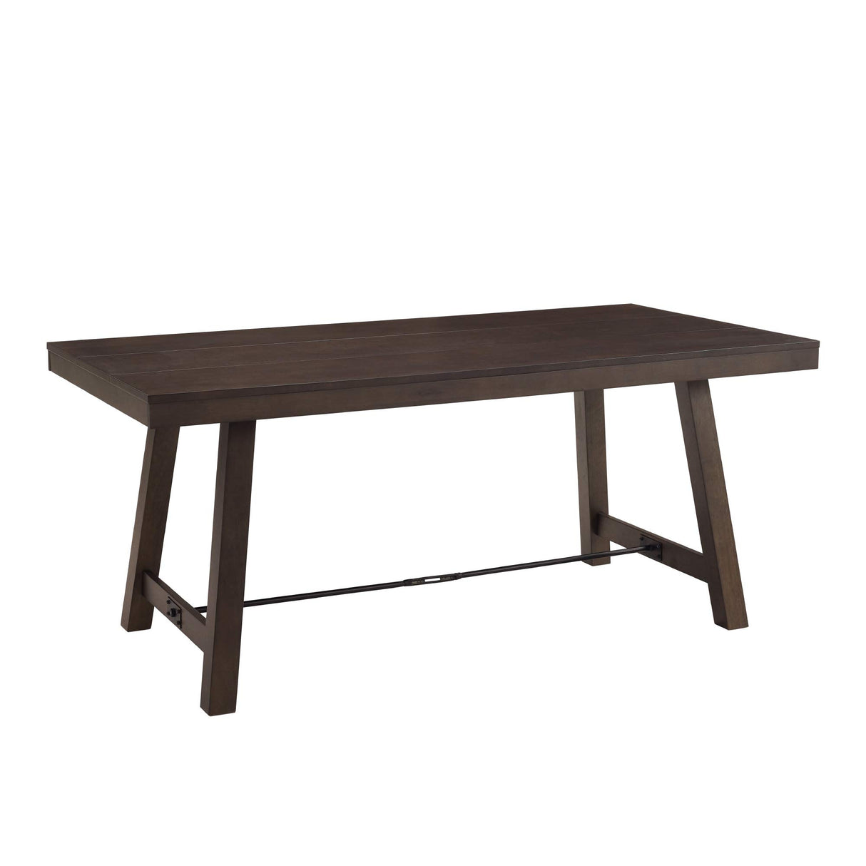 Liam Rustic Farmhouse Trestle Style Dining Table, 70 Inch,