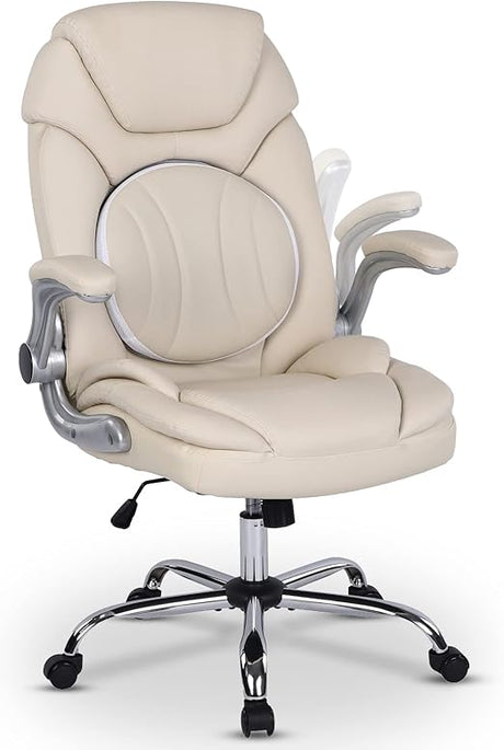 Ergonomic Executive Office Chairs with Adjustable Lumbar Support, 90-120° Rocking