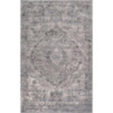 Portland Collection Area Rug - Astoria (5' 3" x 8' Rectangle, Gray/ Ivory)