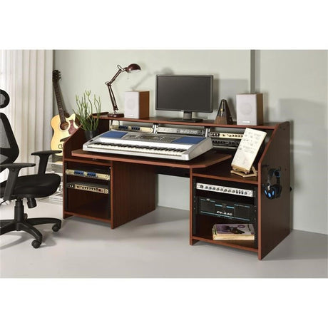 Wooden Music Desk with Side Hook, Natural