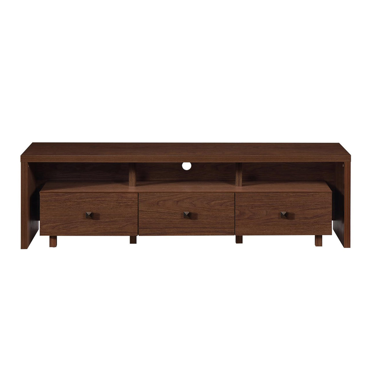 Elegant 80” TV Stand with Three Cabinets and Storage, Modern Entertainment Center