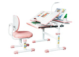 Kids Desk and Chair Set, Height-Adjustable Chair and Desk for Kids, Kid Desk with 3 Modes and 3 Brightness Led Lamps