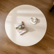 Round Drum Coffee Table White Round Fluted Coffee Table Wood Circle