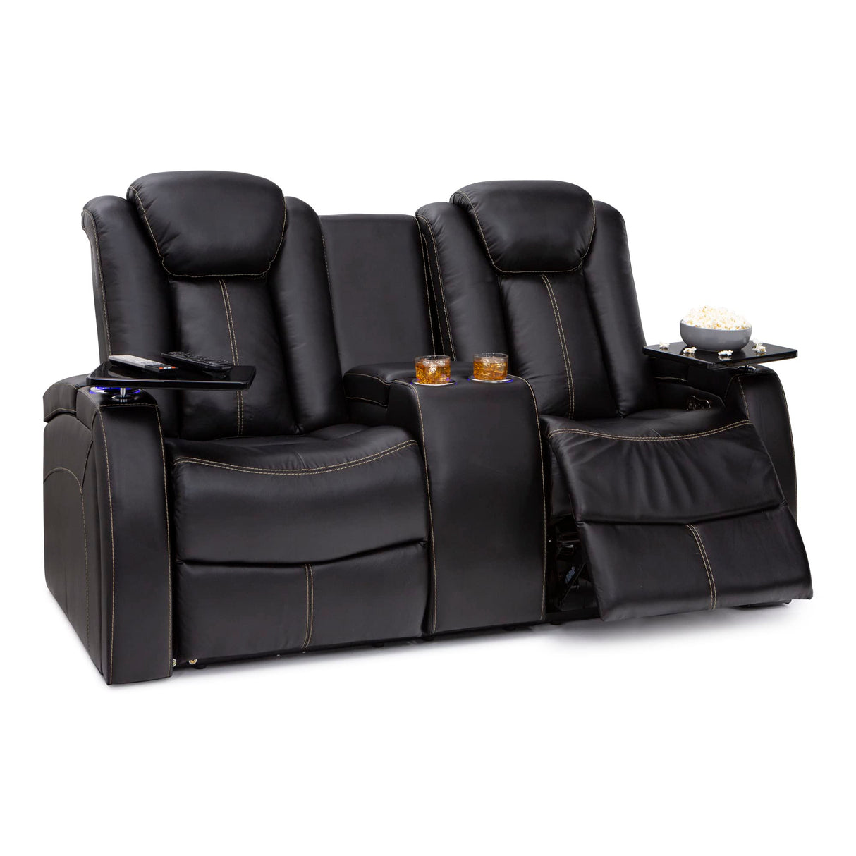 Leather Gel Home Theater Furniture | Living Room | Power Headrest, Power Recline (Sofa