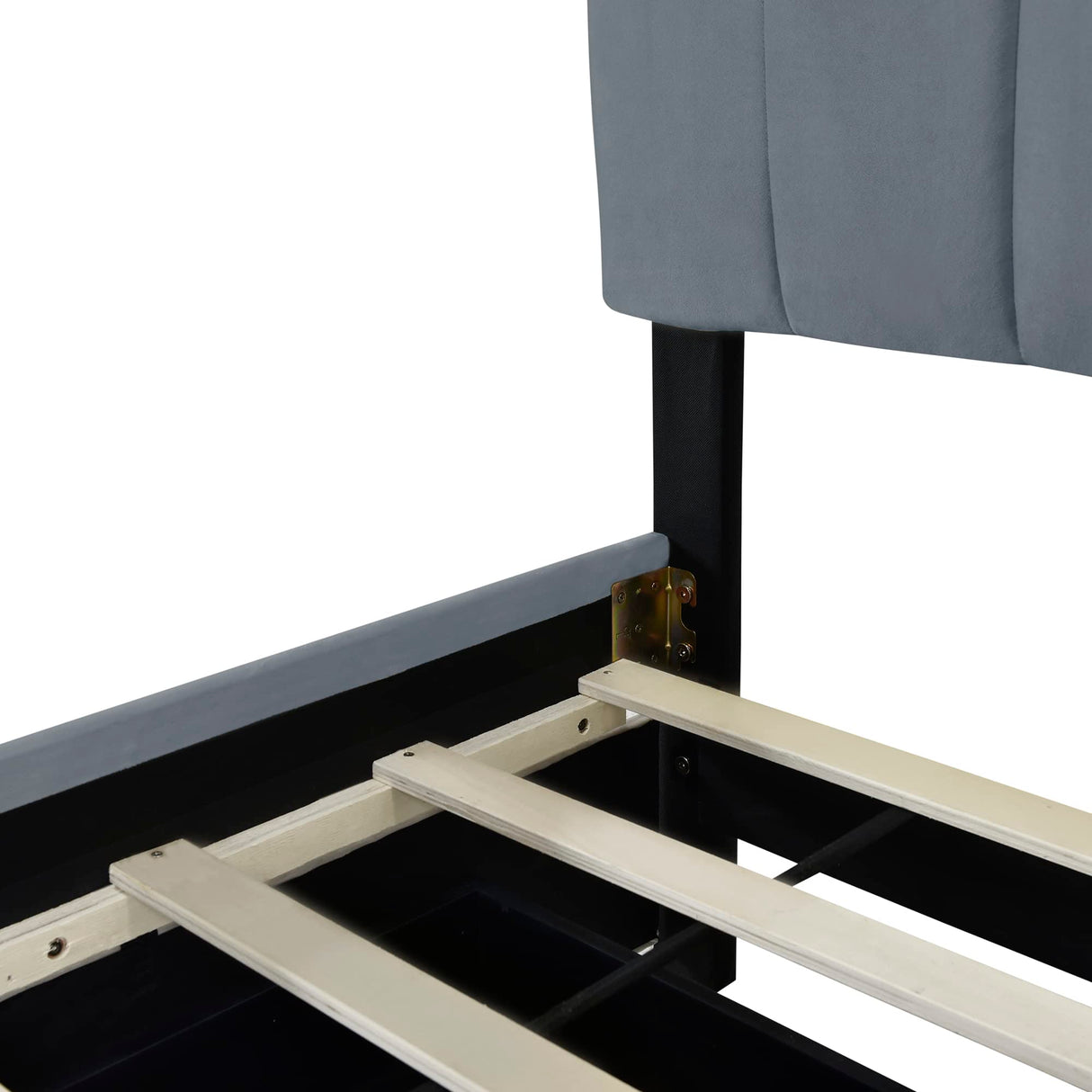 Size Upholstered Bed Frame with 2 Drawers & 1 Twin XL Trundle, Velvet Platform Storage