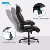 Big and Tall Office Chair 500lbs Heavy Duty Ergonomic Computer Desk Chair with Arms