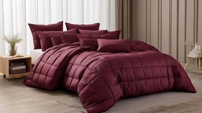 Premium Oversized Queen 100"x 100" Comforter, Parrot Green, All Seasons Pima Cotton 1Pc Comforter