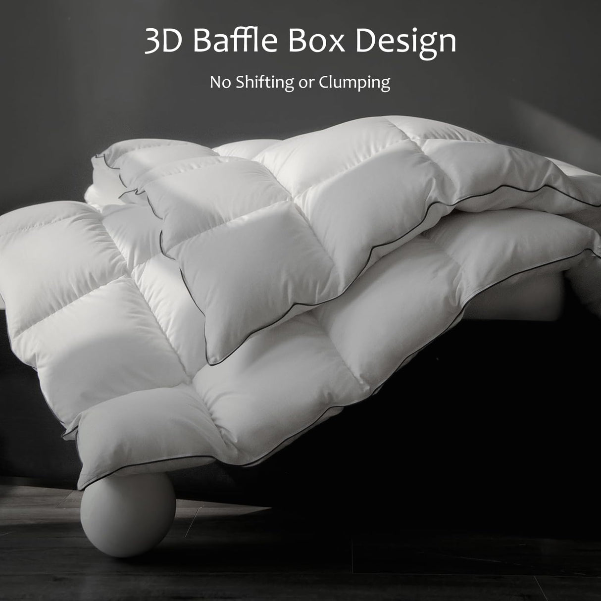 Hungarian Goose Down Comforter Twin Size - 850 Fill Power Medium Warmth for All