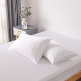 100% Egyptian Cotton Pillow Cases Set of 2, Queen Size 550 Thread Count Cooling Pillowcases