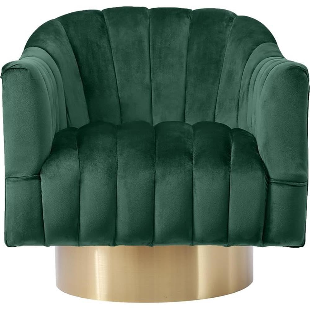 Farrah Collection Modern | Contemporary Velvet Upholstered Accent Chair