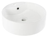 BSK5402A Solea Collection Mira Bathroom Basin Sink, White