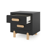 Park Heights 2 Drawer Nightstand for Nursery or Bedroom, Large Storage Drawer