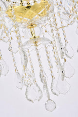 7815G33G/EC Cut Clear Crystal Verona 15-Light, Two-Tier Crystal Chandelier