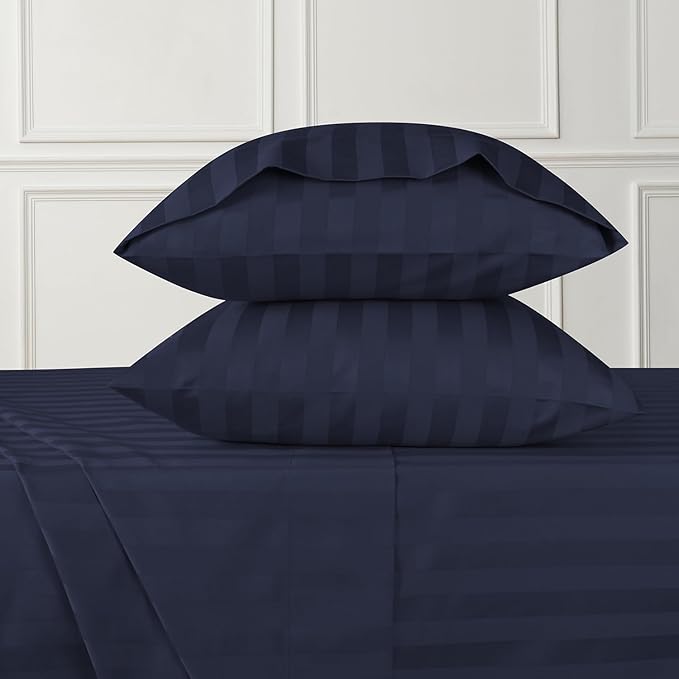800 Thread Count Egyptian Cotton Sheets King Size, Long Staple Bed Sheets, 4 Pc Bed