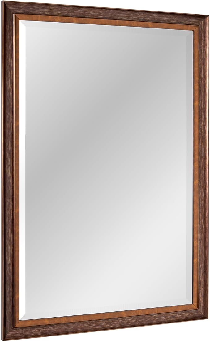 Bronze Copper Oil Rubbed Framed Rectangle Mirror