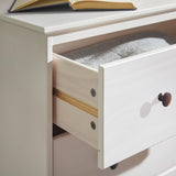 Walker Edison Modern Tall 4-Drawer Solid Wood Dresser Bedroom Storage Drawer Organizer Closet Hallway, 40 Inch, White