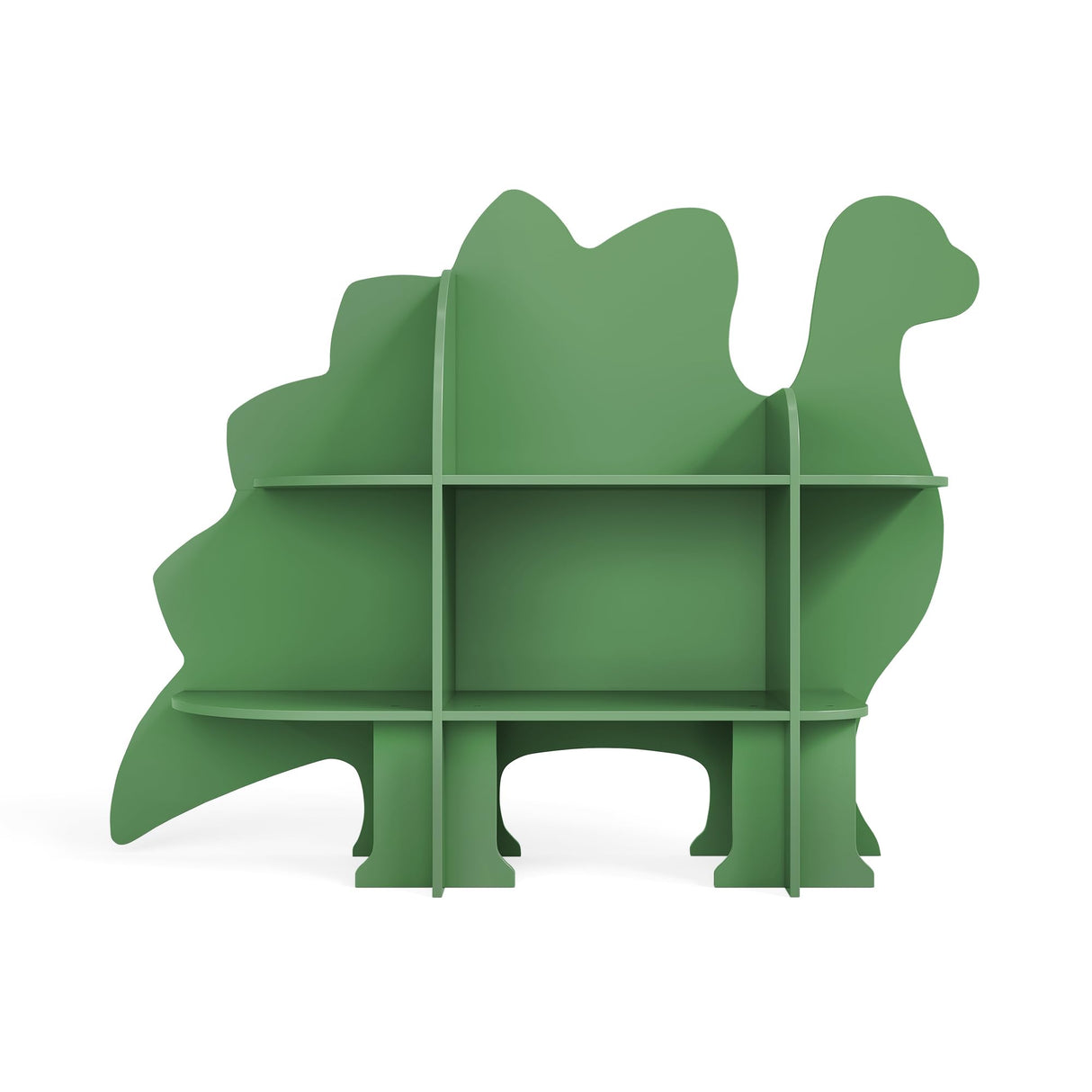 Dinosaur Kids Bookshelf, 2-Tier Bookshelf for Kids, Baby Bookshelf and Toy Storage