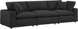 Commix Down Filled Overstuffed 3 Piece Sectional Sofa Set, Armless Chair/Two Corner Chairs