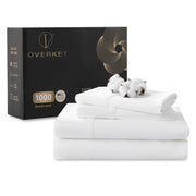 1000 Thread Count Egyptian Cotton Sheets Queen Size Set 100% Cotton