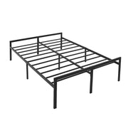 Metal Bed Frame Queen - Black Metal Platform Bed 14 Inch with Storage