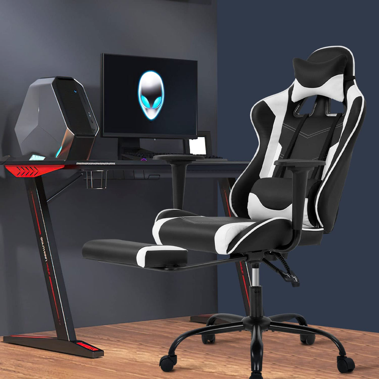 Gaming Chair Ergonomic Computer Racing Style Office Chair Adjustable High Back Gamer