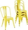 Metal Dining Chair Farmhouse Tolix Style for Kitchen Dining Room